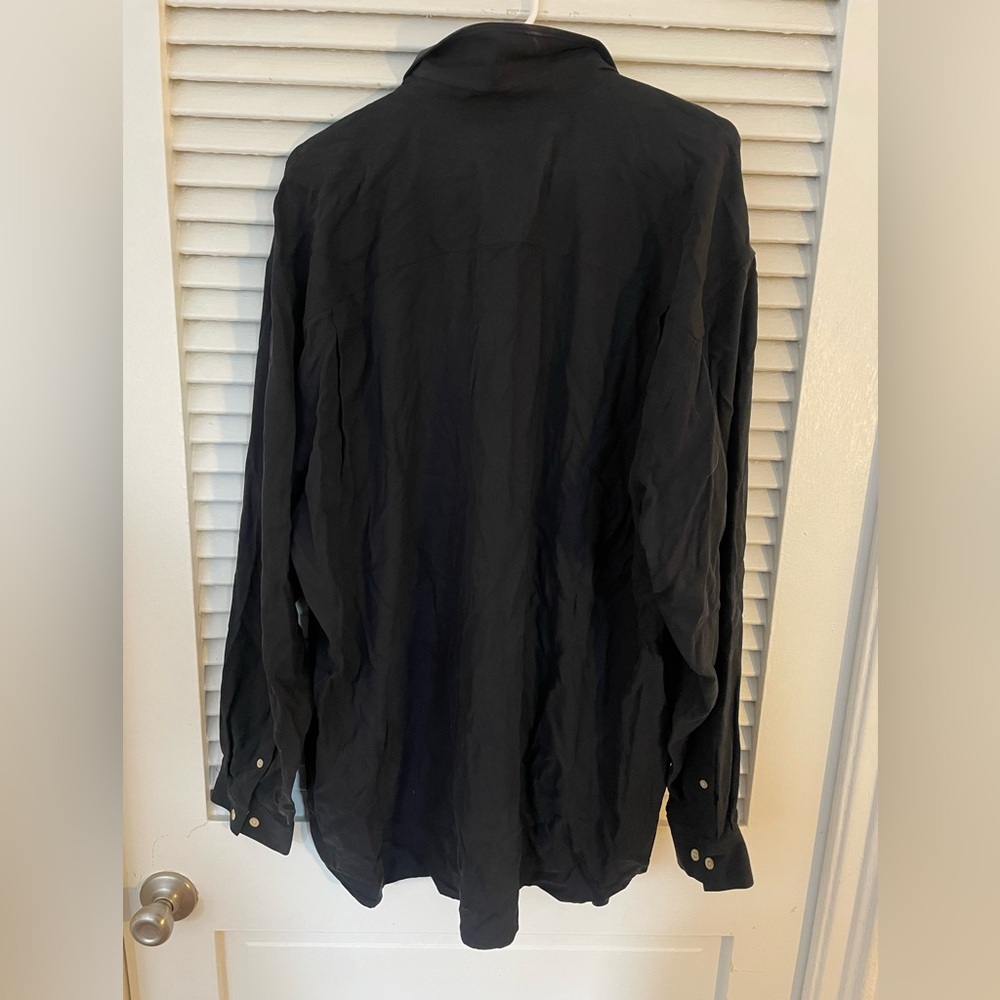 Tommy Bahama Black Silk Shirt - Picture 2 of 5